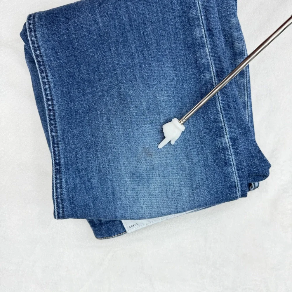 Banana Republic Straight Fit Jeans Mens 32x32 Medium Wash Blue Stretch Denim